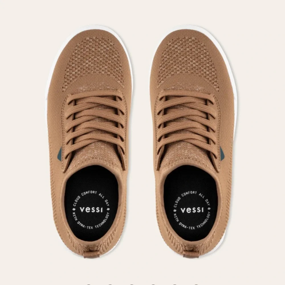 ‼️final no offers ‼️NEW Vessi Weekend sneakers oak brown sz 6 - Picture 5 of 13